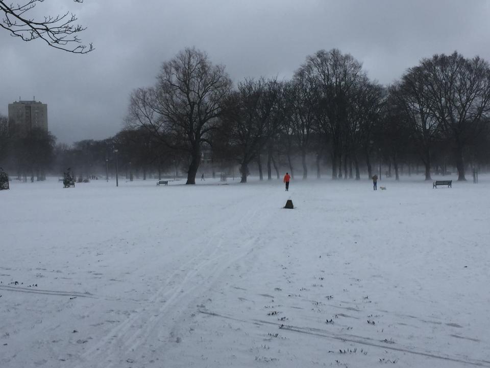 snow in Leith