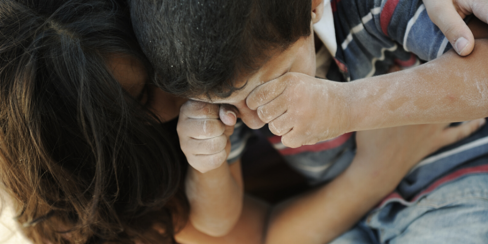 refugee family