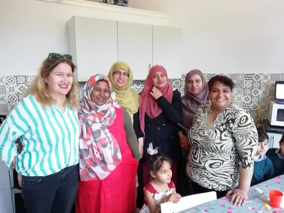 Women in MCFB kitchen 