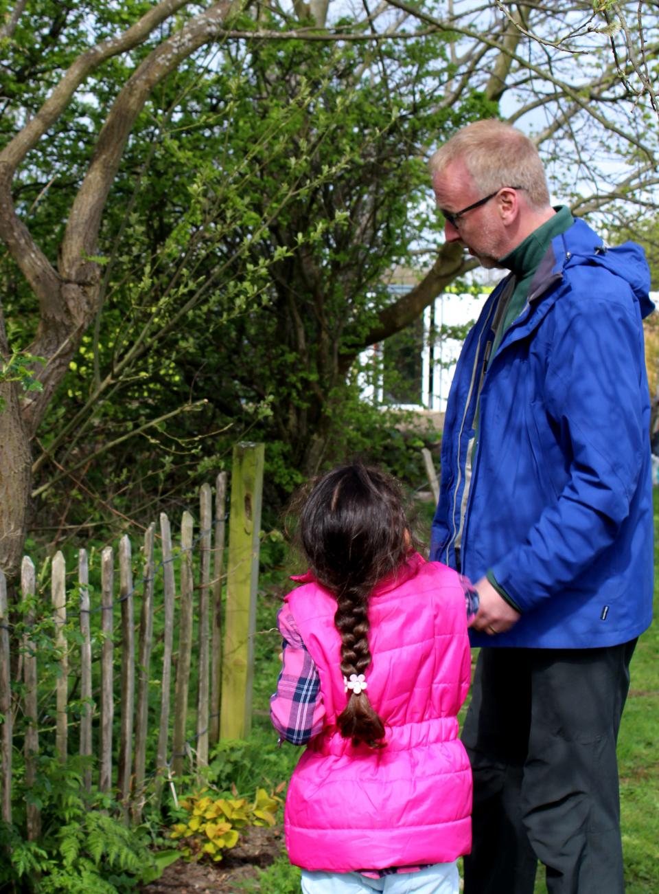 chief executive with young person